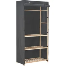 vidaXL Kleiderschrank Otakar 79 x 170 x 40 cm Grau