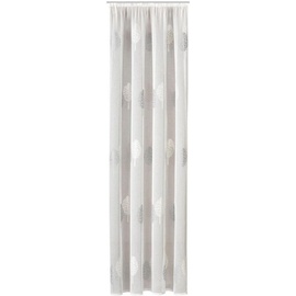 Gerster Vorhang »Egil«, (1 St.), HxB: 235x140, Schlaufenschal mit Kräuselband bestickt, weiß