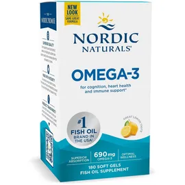 Nordic Naturals Omega-3, 180 Softgels, Lemon
