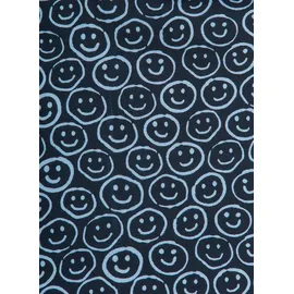 TRIGEMA Bermudas "TRIGEMA Bermuda Shorts mit freundlichem Smiley-Motiv", Herren, Gr. XXL, Normalgrößen, blau (navy), Single Jersey, 100% Baumwolle, Basic, Hosen Bermudas
