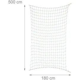 Relaxdays Ranknetz 3er Set, für Gewächshaus, 180x500 cm, Rankhilfe Gurken, Maschenweite 10 cm, Gewächshausnetz, PE, grün