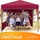 Kronenburg Handel Kronenburg Faltpavillon 3 x 3 m inkl. 2 Seitenteile Rot