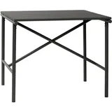 Hübsch Gartentisch 90 x 90 x 76 cm Schwarz