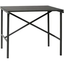 Hübsch Gartentisch 90 x 90 x 76 cm Schwarz