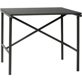 Hübsch Gartentisch 90 x 90 x 76 cm Schwarz