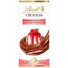 schokolade-tafel Lindt Schokolade Creation Himbeere Panna Cotta, Schokoladen-Geschenk, Schokoladentafel, 150g