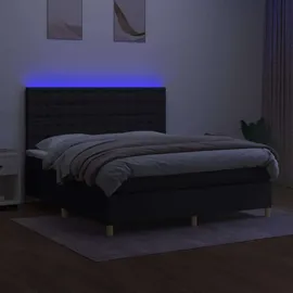vidaXL Boxspringbett 180 x 200 cm Schwarz