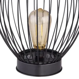 ETC Shop 2x LED Solar Hängelampe Metall spritzwassergeschützt IP44 schwarz
