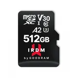 GoodRam IRDM M2AA 512 GB, MicroSDXC UHS-I U3 - adapter microSDXC, U3, UHS-I), Speicherkarte, Schwarz