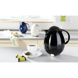 Leifheit Thermoskanne Columbus 1000 ml schwarz hochglanz
