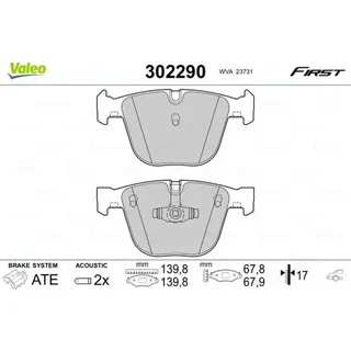Valeo Bremsbelagsatz, Scheibenbremse