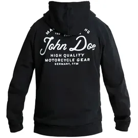John Doe Kapuzenpullover Lettering Schwarz M