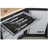 VAR Schrank Leder/Metall/PVC 533 x 404 x 3 mm schwarz