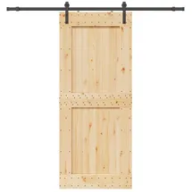 vidaXL Narvik rechts 95 x 210 cm Braun/Schwarz