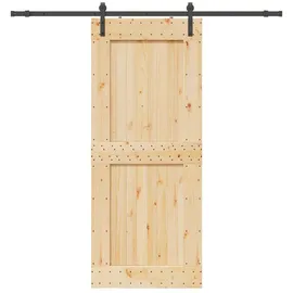 vidaXL Narvik rechts 95 x 210 cm Braun/Schwarz