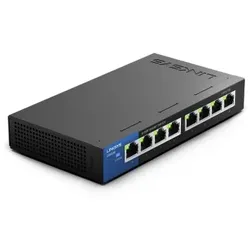 Linksys LGS108 Unmanaged Gigabit Ethernet (10/100/1000) Schwarz, Blau