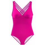 LASCANA Badeanzug, Damen pink, Gr.40 Cup D,