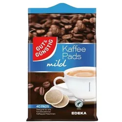 Gut und Günstig Kaffeepads »mild« 40 Pads