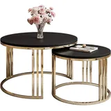 lookway LORI Gold Schwarz Holzwerkstoff 70 x 49 cm
