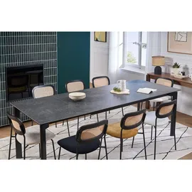 miliboo Cara 180-240 x 76 x 90 cm schwarz
