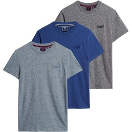 Superdry T-Shirt »ESSENTIAL TRIPLE PACK T-SHIRT«, (Packung, 3 tlg.), Gr. XL, BrBluMrl/CrkBluGG/KrstBkMgaGrt, , 73792057-XL