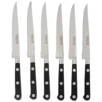 Richardson Sheffield SABATIER TROMPETTE Steakmesser-Set, 6 x Steak-Messer, silber,