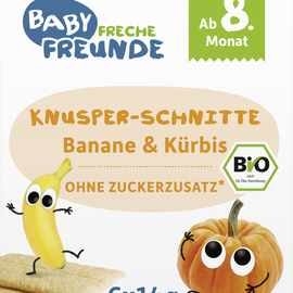 Erdbär Freche Freunde Freche Freunde Knusper-Schnitte Banane & Kürbis