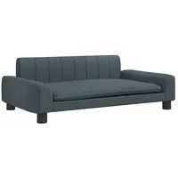 vidaXL Kindersofa Dunkelgrau 90x53x30 cm Stoff