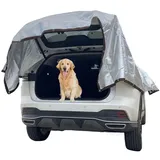 Schattennetz Auto,Schattennetz Camping 4x3m,Reflektierendes Aluminium mit Ösen,Sonnenschutz Auto,Sonnenschutz Auto Hunde,80% UV-Block,für Auto,SUV,Wohnmobil, Unterwegs,Camping