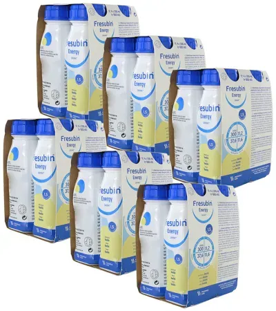 Pack Von 6 Fresubin Energy Drink Vanille Flakon 6x4x200ml