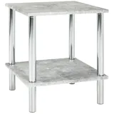 Haku-Möbel HAKU Möbel Beistelltisch Betonoptik 39,0 x 39,0 x 47,0 cm