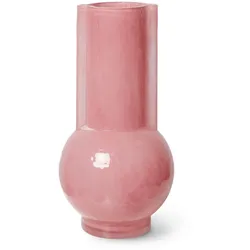 HKliving - Glas Vase, pink milky