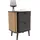 xonox.home Nachtschrank Pure 45 x 60 x 33 cm Grau/Eiche
