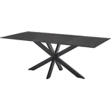 Diamond Garden Tisch MARBELLA 200 x 100 cm, Edelstahl Dunkelgrau / HPL Granit Dunkel