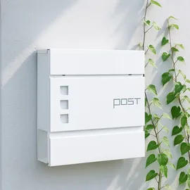 Relaxdays Weiß inkl. Zeitungsfach