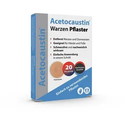 Acetocaustin Warzen Pflaster 20 St Pflaster