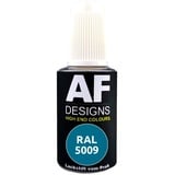 Alex Flittner Designs Lackstift RAL 5009 AZURBLAU stumpfmatt 20ml Reparaturstift Acryl Retuschierlack Reparaturlack Holz Metall Möbel Bad