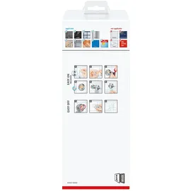 Tesa WC-Bürstengarnitur Exxcellent Metall und Milchglas, chrom/weiß