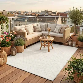 Snapstyle Snapstyle, In & Outdoor Teppich, Flachgewebe Oslo Karo Modern 200x300cm