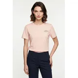 GANT T-Shirt mit Label-Print, Weiss, XXL