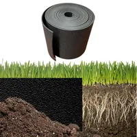 GARDENIX Flexible Rasenkante Kunststoff Beetumrandung Rasenband Länge 6 m, Höhe 15 cm, Schwarz