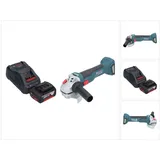 Bosch Professional Winkelschleifer 18 V 115 mm Brushless + 1x Akku 5,0 Ah + (115 mm)