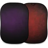 Manfrotto LB5722 Vintage faltbar 1,5x2,1m Aubergine/Crimson