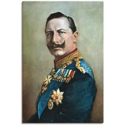 Artland Leinwandbild »Wilhelm II.«, Menschen, (1 St.), auf Keilrahmen gespannt Artland Farbe Bild(er): blau