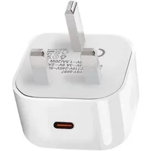 ESTUFF Home Charger UK PD 20W (20 W, 1 Port), USB Ladegerät, Weiss