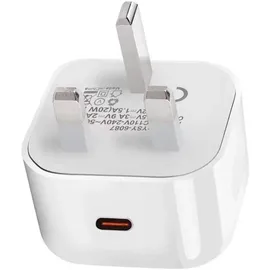 ESTUFF Home Charger UK PD 20W (20 W, 1 Port), USB Ladegerät, Weiss