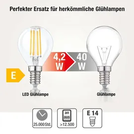 Hellum LED Glühbirne 4,5W E14 warmweiß 1 St. 208115