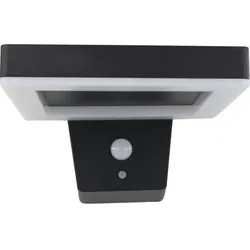 REV LED Solar Wandleuchte Square schwarz