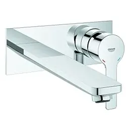 Grohe Lineare Waschtischarmatur 23444001 chrom, 2-Loch-Wand-Armatur, Ausladung 207mm