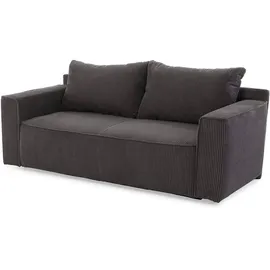 Jockenhöfer GRUPPE »Ron«, Platzsparendes Sofa mit Gästebettfunktion, Federkernpolsterung grau